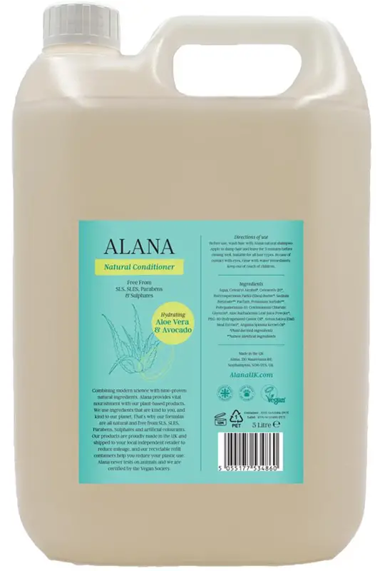 Aloe Vera and Avocado Conditioner 5L (Alana)