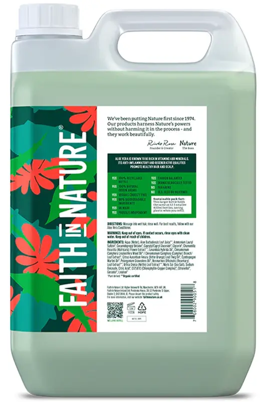 Aloe Vera Shampoo 5L (Faith in Nature)