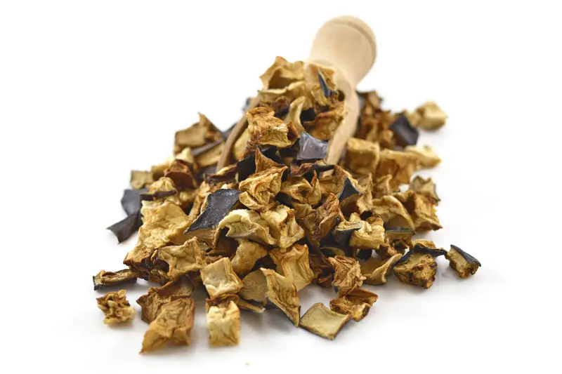 Organic Dried Aubergine Pieces 3kg (Bulk)