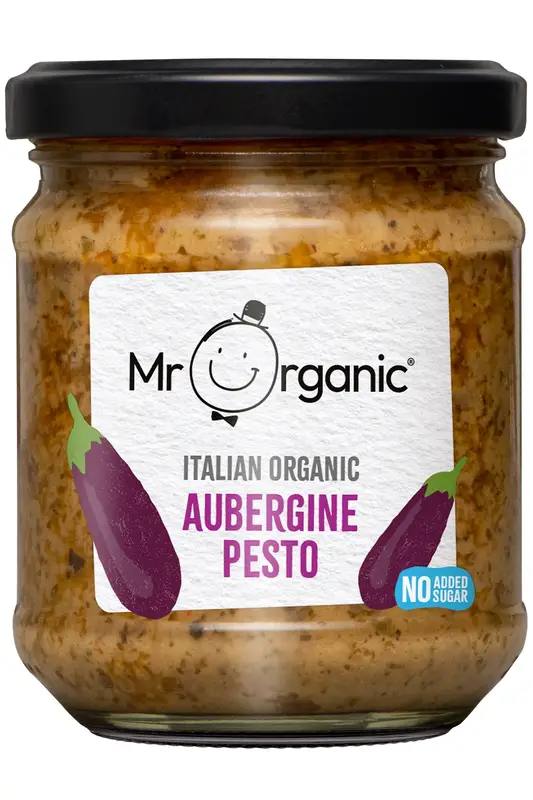 Organic Aubergine Pesto 190g (Mr Organic)