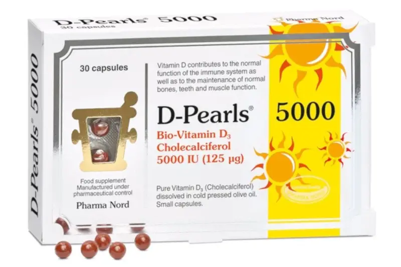 Bio-Vitamin D3 Pearls 125mcg 5000IU 30 Capsules (Pharma Nord)