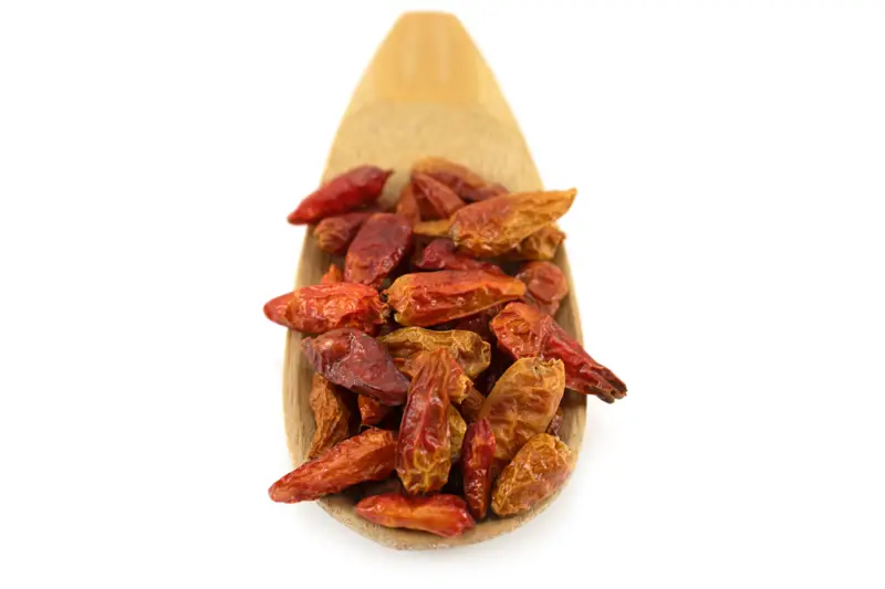Organic Bird's Eye Chillies 500g (Sussex Wholefoods)