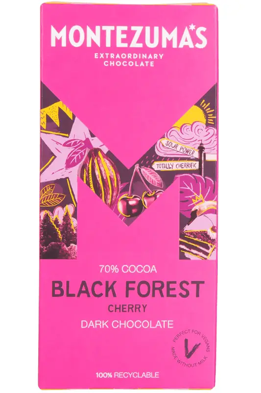 Black Forest Dark Chocolate 90g (Montezuma's)