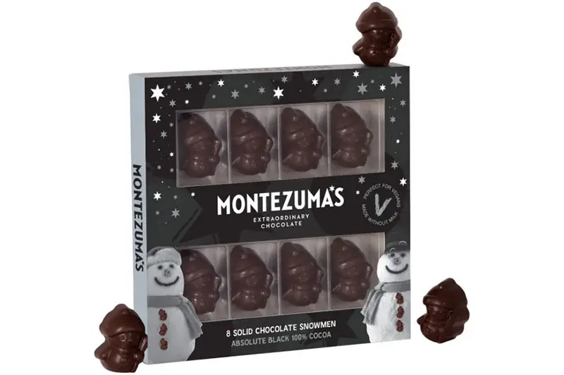 Absolute Black 100% Cocoa Snowmen 110g (Montezuma's)