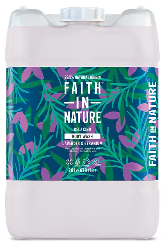 Lavender & Geranium Body Wash 20L (Faith In Nature)
