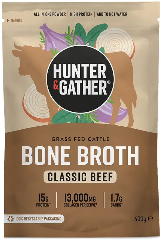 Bone Broth Classic Beef 400g (Hunter and Gather)