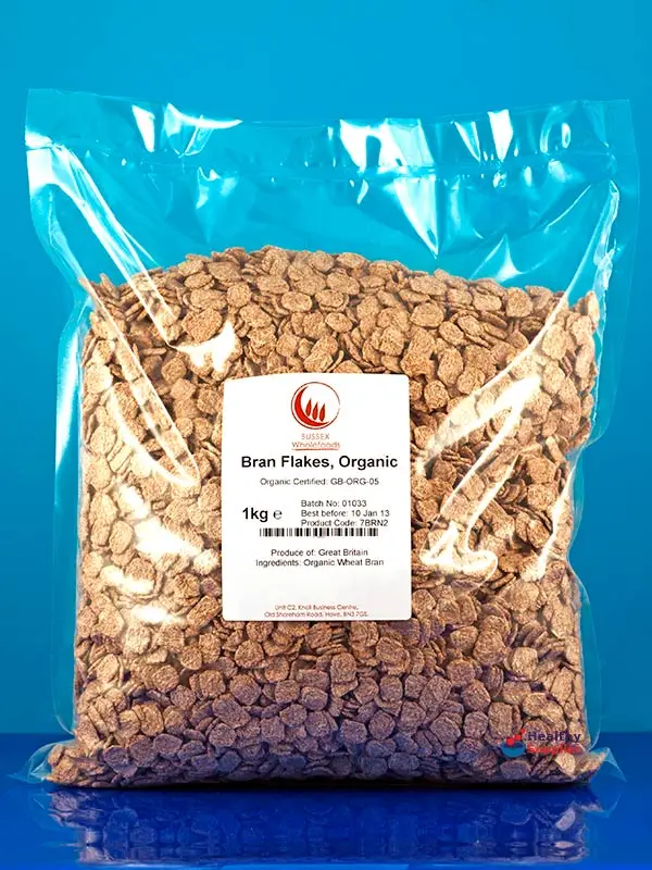 Organic Bran Flakes 1kg, No added Sugar or Salt (Sussex Wholefoods ...