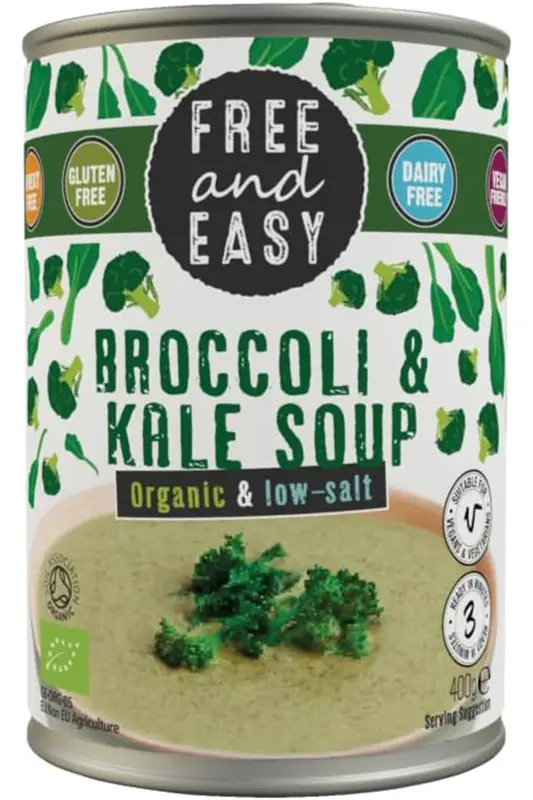 Organic Broccoli & Kale Soup 400g (Free & Easy)