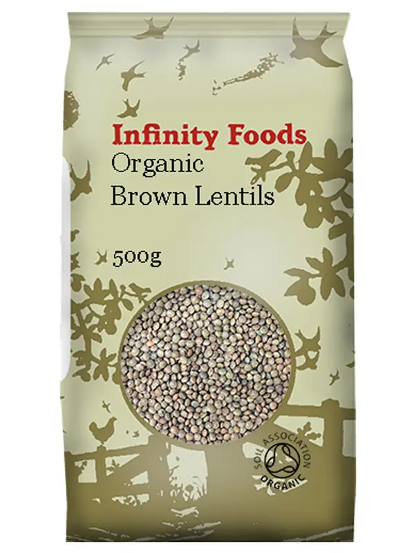 Organic Brown Lentils 500g (Infinity Foods)