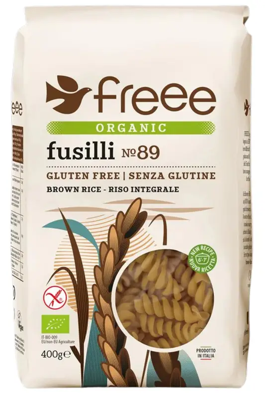 Organic Gluten Free Brown Rice Fusilli 400g (Freee by Doves Farm)