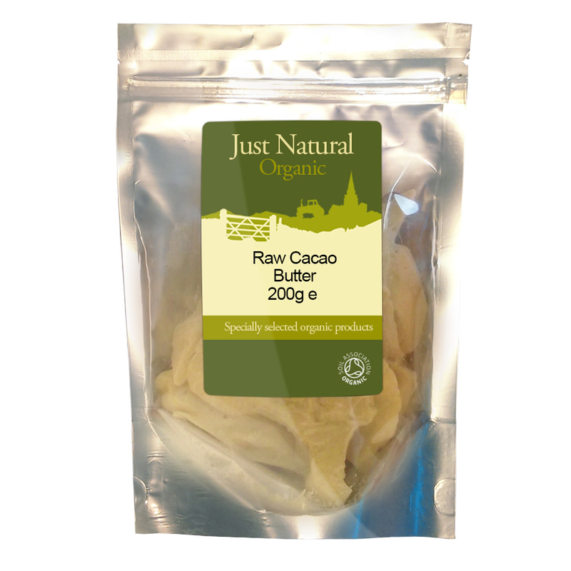 Cacao Butter Raw 200g, Organic (Just Natural Organic)