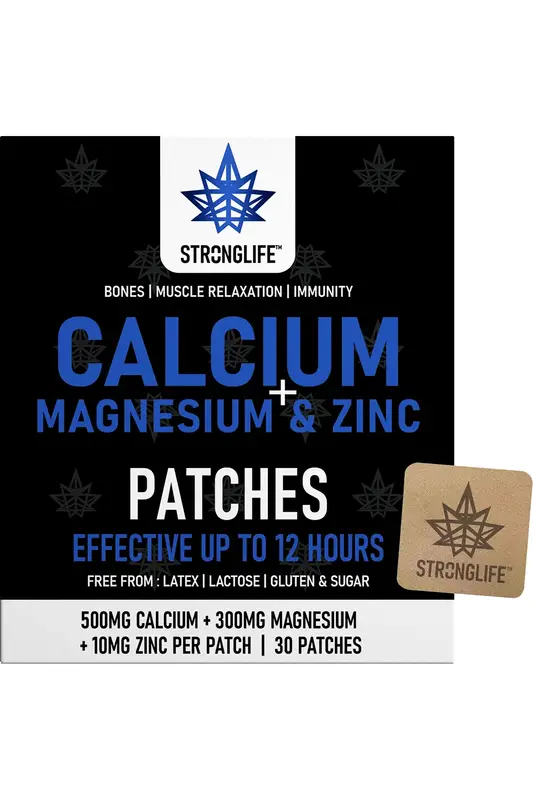 Calcium + Magnesium & Zinc x 30 Patches (Stronglife)