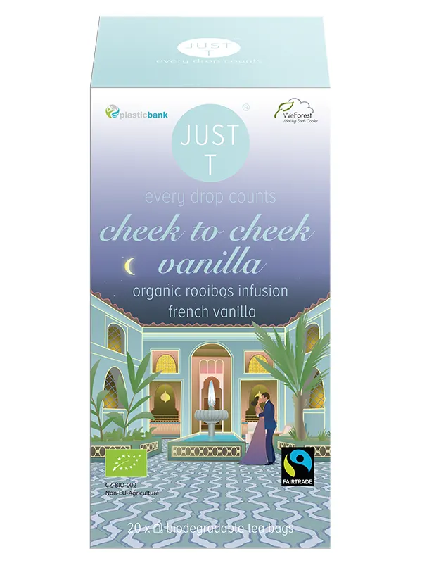 Organic Cheek To Cheek Vanilla, 20 bags (Just T)