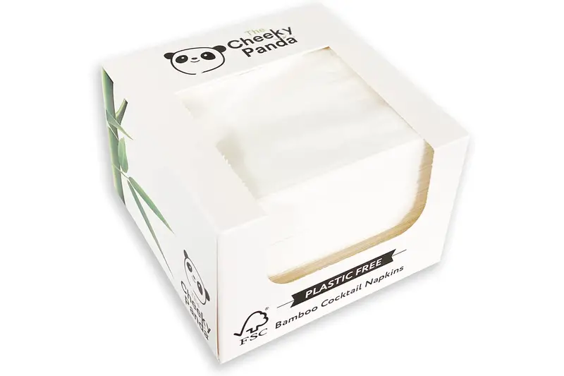 Bamboo Cocktail Napkins x 100 (Cheeky Panda)