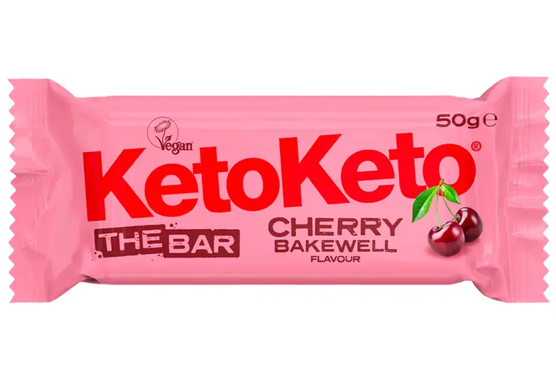 Cherry Bakewell Bar 50g (KetoKeto)