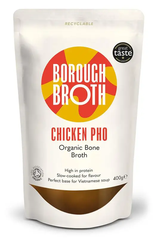 Organic Chicken Pho Broth 400g (Borough Broth)