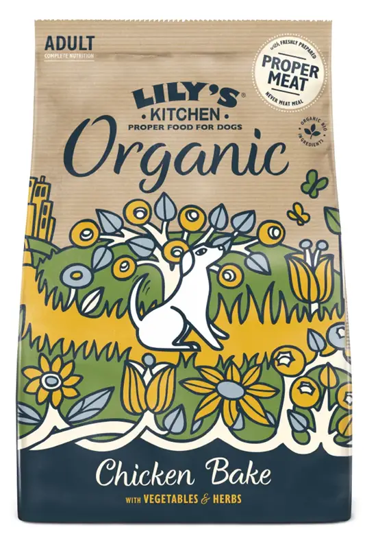 Organic Chicken & Vegetable Dry Food 1kg (Lilys Kitchen)