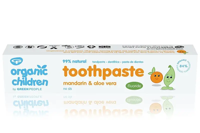 Organic Children Mandarin Toothpaste with Fluoride 50ml (Green People)