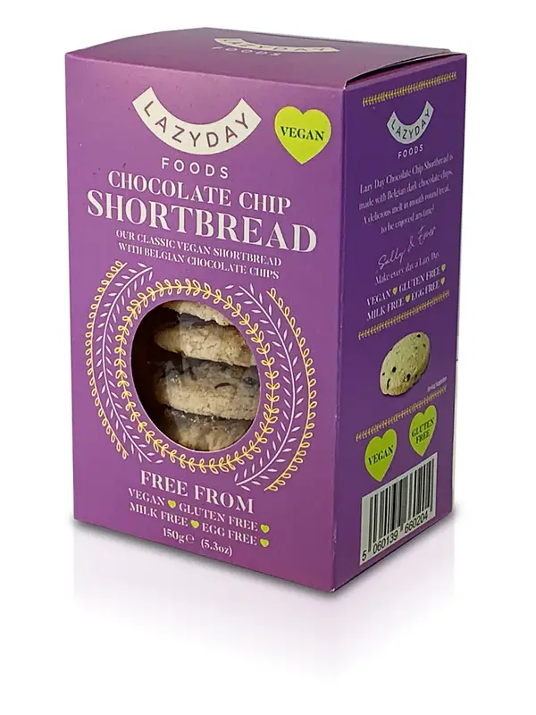Gluten-Free Chocolate Chip Shortbread 150g (The Lazy Day)