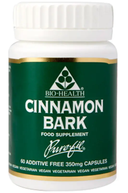 Cinnamon Bark 60 Capsules (Bio-Health)
