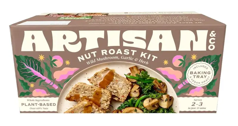 Wild Mushroom Garlic & Herb Nut Roast Kit 212g (Artisan & Co)