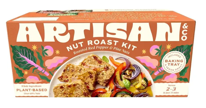 Roasted Red Pepper & Pine Nut Nut Roast 212g (Artisan & Co)