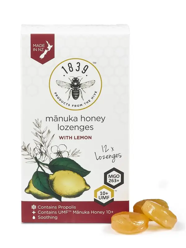 UMF 10+ Lemon Lozenges with Manuka Honey (1839)