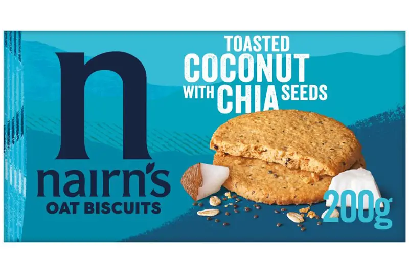 Coconut & Chia Oat Biscuits 200g (Nairn's)