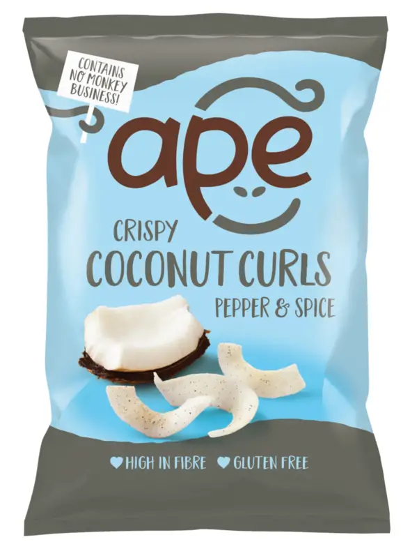 Coconut Curls with Pepper and Spice, 20g (Ape Snacks)