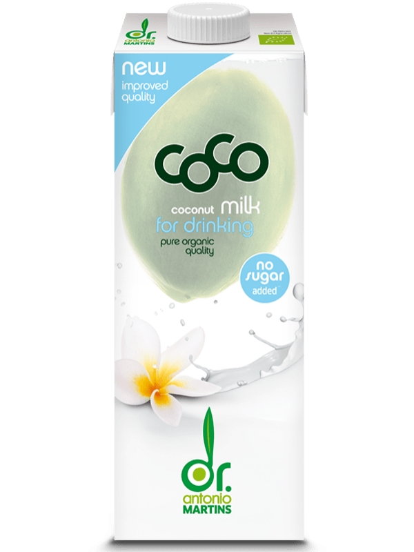 Coconut Milk Drink, Organic 1 Litre (Dr. Antonio Martins)