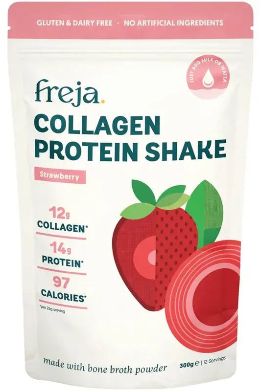 Collagen Protein Shake Strawberry 300g (Freja)