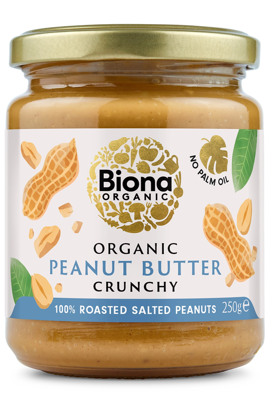 Organic Crunchy Peanut Butter with Salt 250g (Biona)