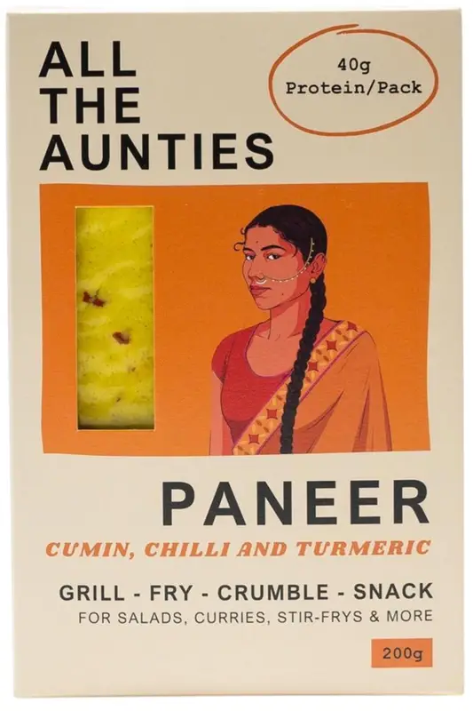 Cumin, Chilli & Turmeric Paneer 200g (All The Aunties)