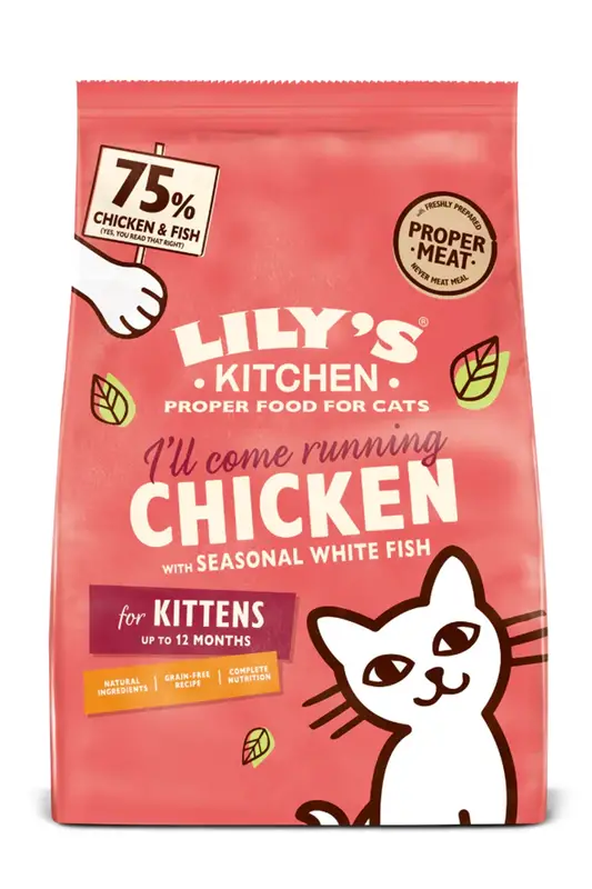 Chicken with White Fish Kitten Dry Food 800g (Lilys Kitchen)