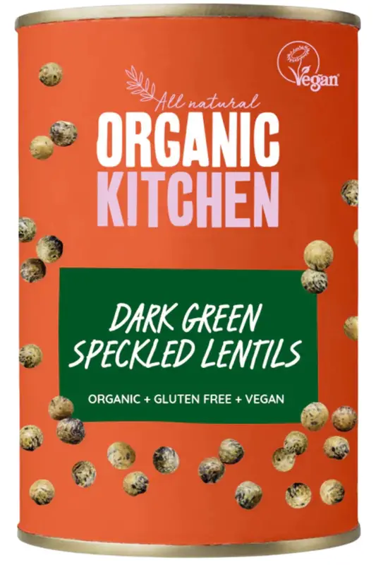 Organic Dark Green Speckled Lentils 400g (Organic Kitchen)