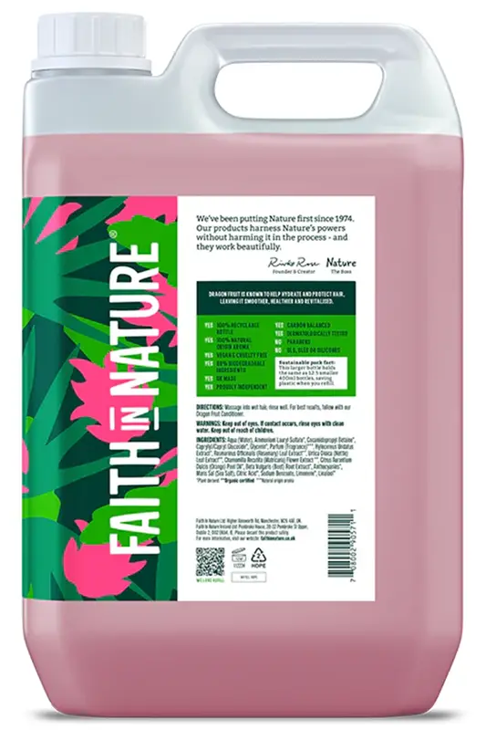 Dragon Fruit Shampoo 5L (Faith In Nature)