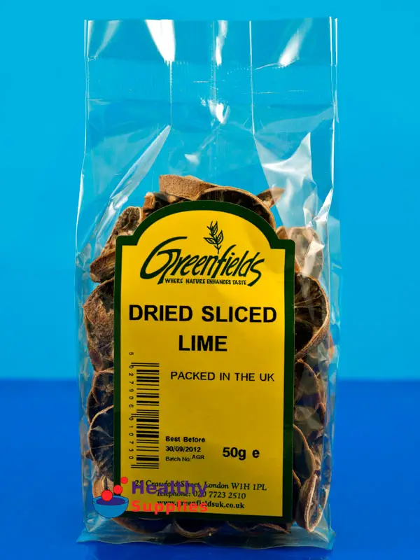 Dried Lime Rind Dried Sliced Lime 50g | Healthy Supplies