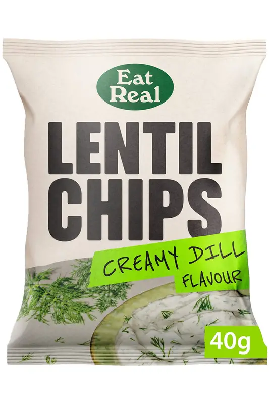 Lentil Chips Creamy Dill 40g (Eat Real)