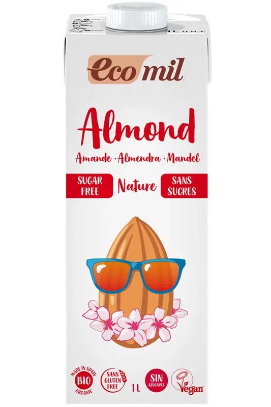 Organic Sugar Free Almond Drink 1L (Ecomil)