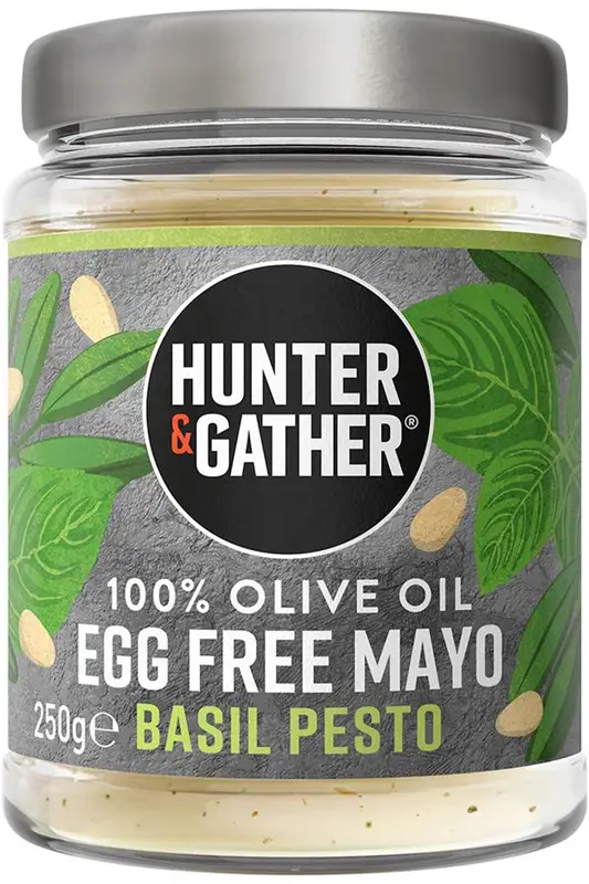 Egg Free Pesto Olive Oil Mayo 250g (Hunter and Gather)
