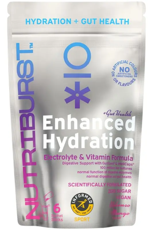 Enhanced Hydration + Gut Health Mango Flavour 6 Sachets (Nutriburst)