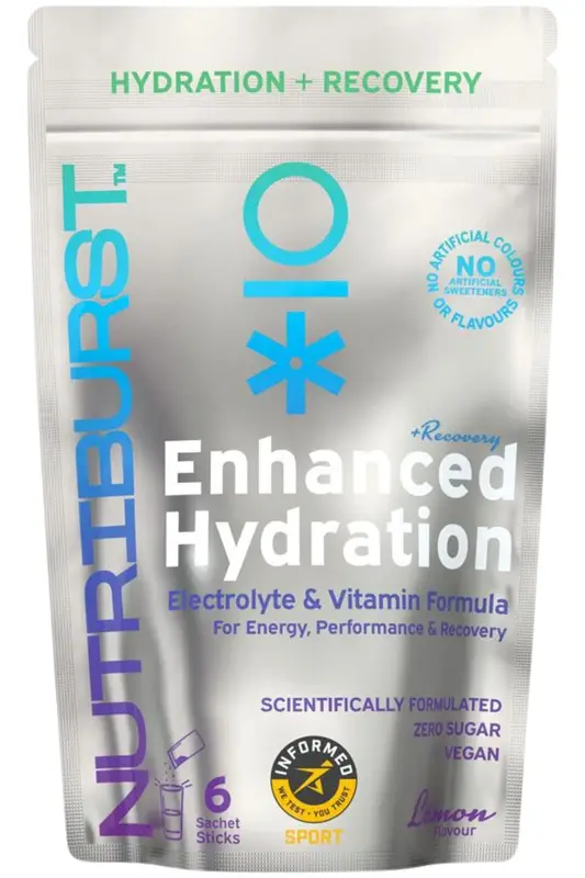 Enhanced Hydration + Recovery Lemon Flavour 6 Sachets (Nutriburst)