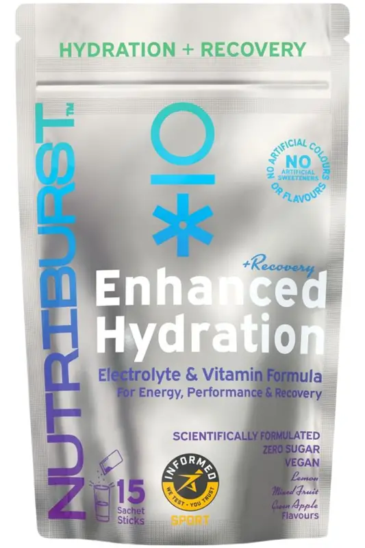 Enhanced Hydration + Recovery Mixed Fruit Flavour 15 Sachets (Nutriburst)