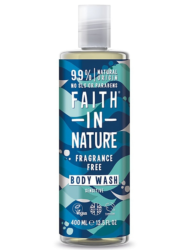 Fragrance Free Shower Gel Foam Bath 400ml Faith in Nature Healthy Supplies