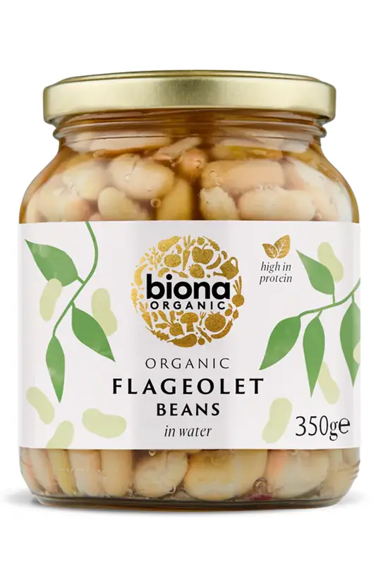 Organic Flageolet Beans 350g (Biona)