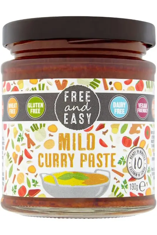 Mild Curry Paste 190g (Free & Easy)