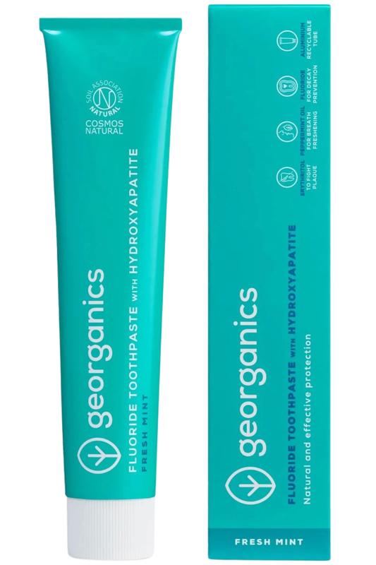 Fresh Mint Toothpaste with Hydroxyapatite 75ml (Georganics)