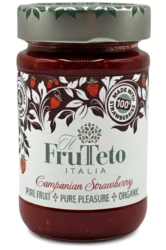 Organic Campanian Strawberry Jam 215g (FruTeto)