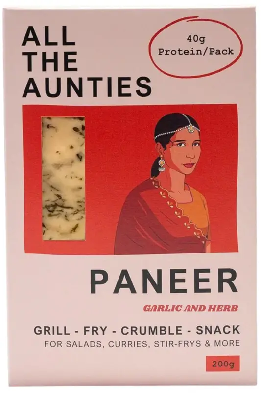 Garlic & Herb Paneer 200g (All The Aunties)