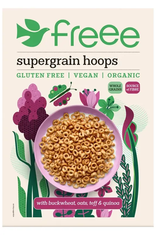 Organic Gluten Free Supergrain Hoops 300g (Freee by Doves Farm)